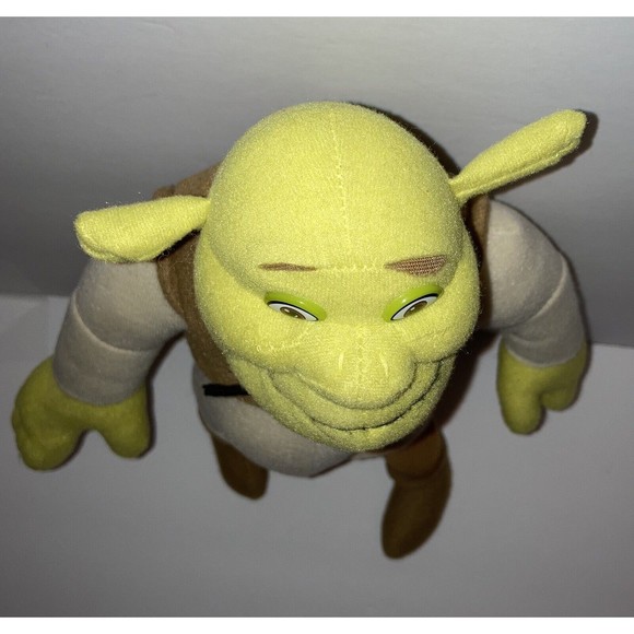 Shrek Green Ogre Stuffed Toy Plush Doll Animals 11"Shrek 2 DreamWorks Nanco 2004 - Picture 2 of 12